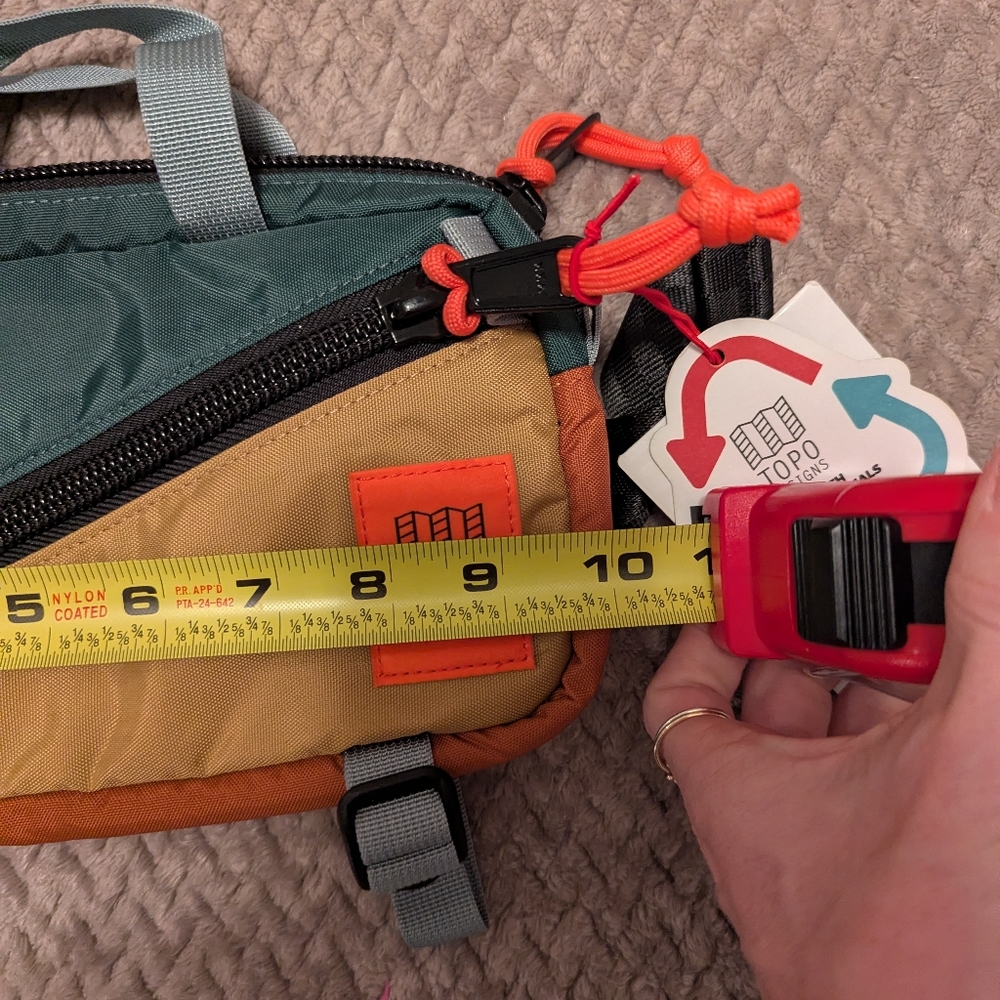 Topo Designs Mini Quick Pack Fanny Bag Belt Earth Tones Hiking Nature NWT - Picture 5 of 6